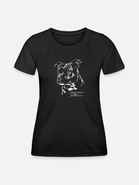 STAFFORDSHIRE BULLTERRIER Wilsign's - Women's Functional T-Shirt - black