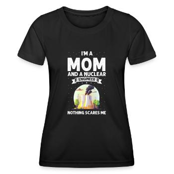Kernenergie Spruch für Kernenergie - Frauen Funktions-T-Shirt - Schwarz - Vorne - AI Model Female 172 light (172cm)