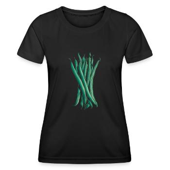 Grüne Bohnen - Frauen Funktions-T-Shirt - Schwarz - Vorne - AI Model Female 172 light (172cm)
