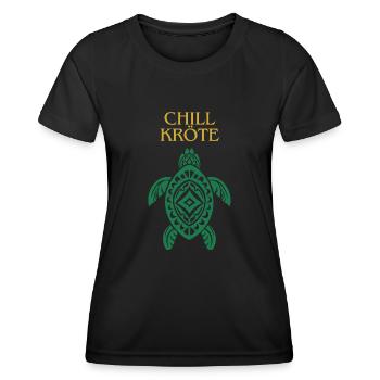 Tortue pour refroidisseur - T-shirt sport Femme - noir - Devant - AI Model Female 172 light (172cm)
