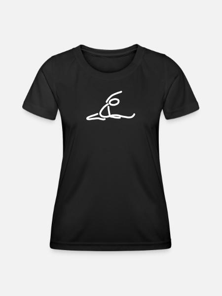 iYpsilon stretch - Frauen Funktions-T-Shirt - Schwarz