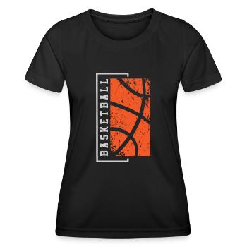 Basketball Basketballer - Frauen Funktions-T-Shirt - Schwarz - Vorne - AI Model Female 172 light (172cm)
