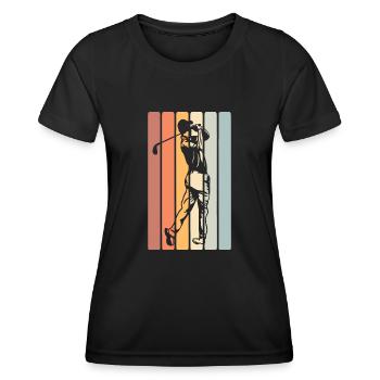 Golfeurs de golf - T-shirt sport Femme - noir - Devant - AI Model Female 172 light (172cm)