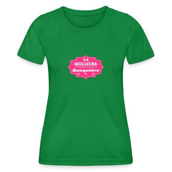 La meilleure banquière 111 - Frauen Funktions-T-Shirt - Kelly Green - Vorne - AI Model Female 172 dark (172cm)