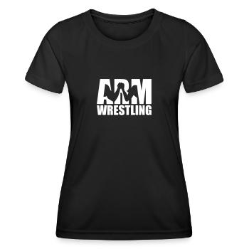 Arm wrestling - Women's Functional T-Shirt - black - Front - AI Model Female 172 light (172cm)