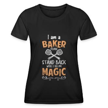 Muffin de boulangerie - T-shirt sport Femme - noir - Devant - AI Model Female 172 light (172cm)