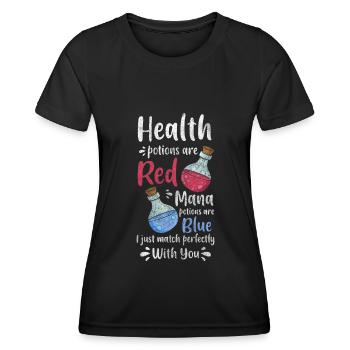Potion Naturopath Natural - Women's Functional T-Shirt - black - Front - AI Model Female 172 light (172cm)
