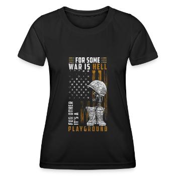 Military Country Military Service Human Rights - Women's Functional T-Shirt - black - Front - AI Model Female 172 light (172cm)