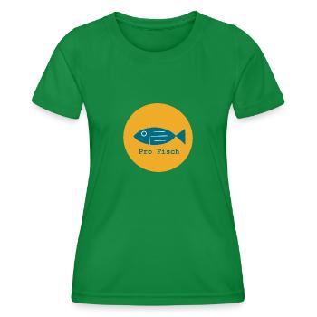 Per fish, per freshwater fish, per seafood - Women's Functional T-Shirt - kelly green - Front - AI Model Female 172 dark (172cm)