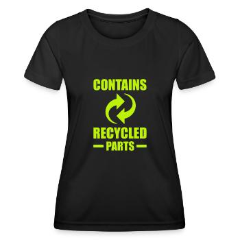 Transplantation Don d’organe de donneur de rein - T-shirt sport Femme - noir - Devant - AI Model Female 172 light (172cm)