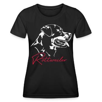 ROTTWEILER Hundesport Wilsigns Dogs - Women's Functional T-Shirt - black - Front - AI Model Female 172 light (172cm)