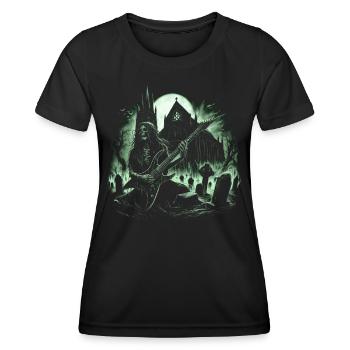 Black Metal Musik - Frauen Funktions-T-Shirt - Schwarz - Vorne - AI Model Female 172 light (172cm)