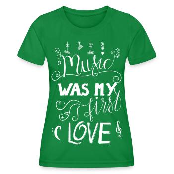Musik Pop Rock Metal Country Shirt Geschenk - Frauen Funktions-T-Shirt - Kelly Green - Vorne - AI Model Female 172 dark (172cm)