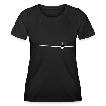 glider sailpane - Women's Functional T-Shirt - black - Front - AI Model Female 172 light (172cm)