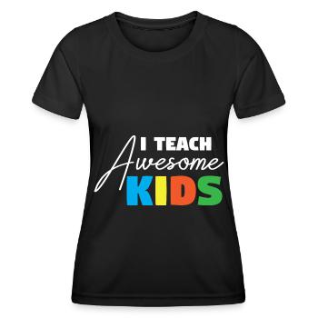 Lehrer Lehrerin Grundschullehrer Schule Lehramt - Frauen Funktions-T-Shirt - Schwarz - Vorne - AI Model Female 172 light (172cm)