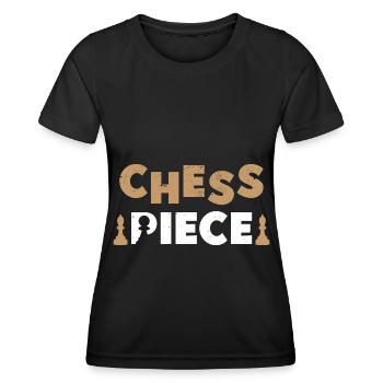 Chess Chess Player Chess Board Chess Tournament - Women's Functional T-Shirt - black - Front - AI Model Female 172 light (172cm)