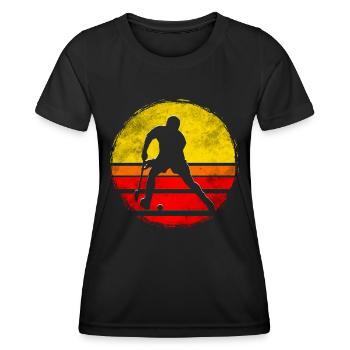 Floorball - T-shirt sport Femme - noir - Devant - AI Model Female 172 light (172cm)
