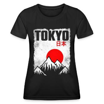 Tokio Japan - Frauen Funktions-T-Shirt - Schwarz - Vorne - AI Model Female 172 light (172cm)