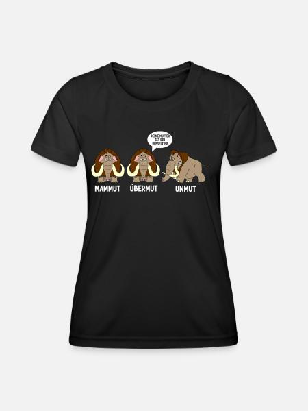 Mammut Übermut Unmut - Frauen Funktions-T-Shirt - Schwarz
