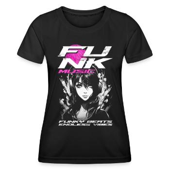 Funk Musik - Frauen Funktions-T-Shirt - Schwarz - Vorne - AI Model Female 172 light (172cm)
