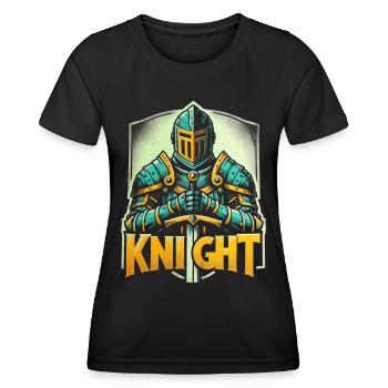 Knight Armor Sword Medieval - Women's Functional T-Shirt - black - Front - AI Model Female 172 light (172cm)