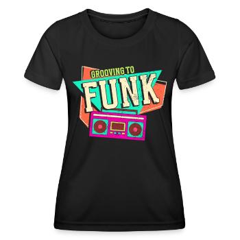Funk Musik - Frauen Funktions-T-Shirt - Schwarz - Vorne - AI Model Female 172 light (172cm)