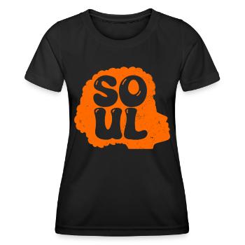 Soul Musik Afro - Frauen Funktions-T-Shirt - Schwarz - Vorne - AI Model Female 172 light (172cm)