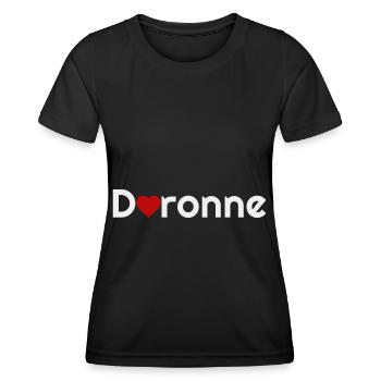 La Daronne, la Mère, hymne à la mère. - T-shirt sport Femme - noir - Devant - AI Model Female 172 light (172cm)