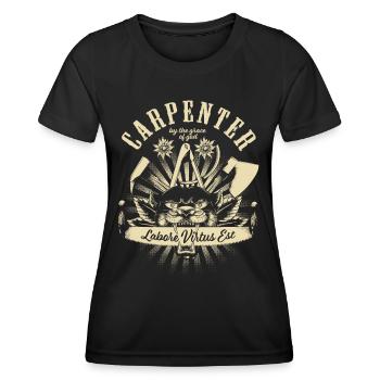 Signe de guilde Zimmermann - T-shirt sport Femme - noir - Devant - AI Model Female 172 light (172cm)