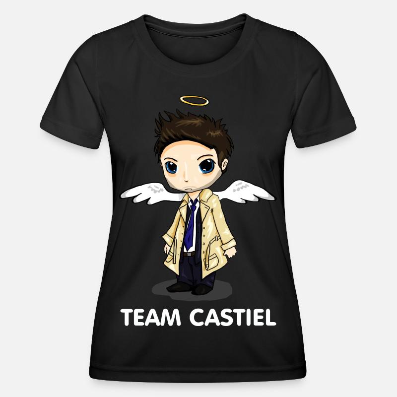 Team Castiel (dark) - Women's Functional T-Shirt - black