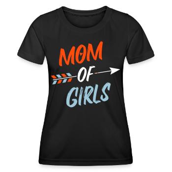 Mutter von Mädchen - Frauen Funktions-T-Shirt - Schwarz - Vorne - AI Model Female 172 light (172cm)