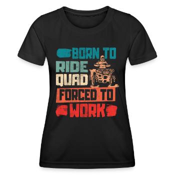 Quad Quad Riders - Nés du quad VTT - T-shirt sport Femme - noir - Devant - AI Model Female 172 light (172cm)