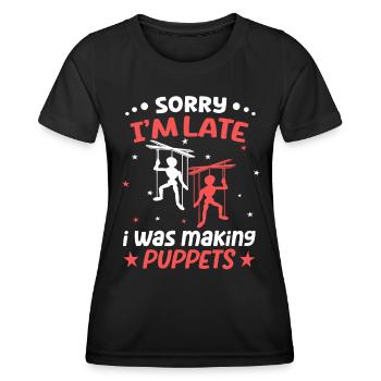 Marionnettistes pour marionnettes et marionnettes - T-shirt sport Femme - noir - Devant - AI Model Female 172 light (172cm)