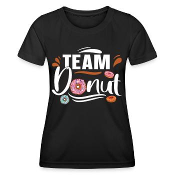 Team Donut Gâteau Bonbons Dessert Humour Cadeau - T-shirt sport Femme - noir - Devant - AI Model Female 172 light (172cm)