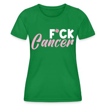 F*ck Cancer - T-shirt sport Femme - vert - Devant - AI Model Female 172 dark (172cm)