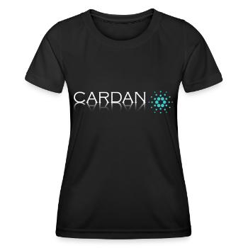 Cryptocurrency Cardano Projekt - T-Shirt - Frauen Funktions-T-Shirt - Schwarz - Vorne - AI Model Female 172 light (172cm)