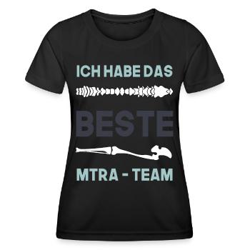 Ich habe das beste MTRA Team, Radiologen Team - Frauen Funktions-T-Shirt - Schwarz - Vorne - AI Model Female 172 light (172cm)