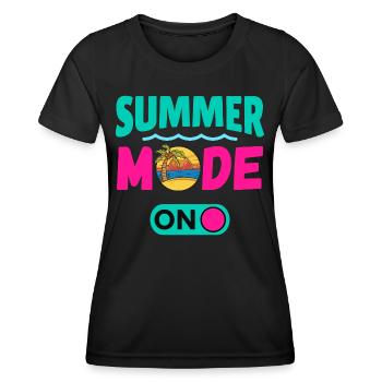Summer Mode On - Women's Functional T-Shirt - black - Front - AI Model Female 172 light (172cm)