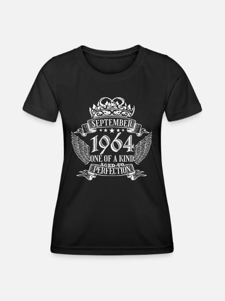 One of a Kind September 1964 Geburtstag - Frauen Funktions-T-Shirt - Schwarz