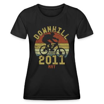 Birthday Downhill Bike Bike May 2011 - Women's Functional T-Shirt - black - Front - AI Model Female 172 light (172cm)