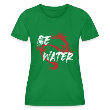 Sei Wasserdrache Kampfkunst Kung Fu Wing Chun - Frauen Funktions-T-Shirt - Kelly Green - Vorne - AI Model Female 172 dark (172cm)