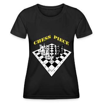 Chess Chess Player Chess Board Chess Tournament - Women's Functional T-Shirt - black - Front - AI Model Female 172 light (172cm)