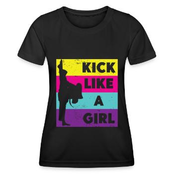 Kampfsport Selbstverteidigung Kampfkunst - Frauen Funktions-T-Shirt - Schwarz - Vorne - AI Model Female 172 light (172cm)