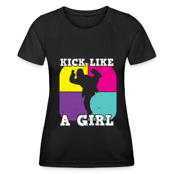 Kampfsport Selbstverteidigung Kampfkunst - Frauen Funktions-T-Shirt - Schwarz - Vorne - AI Model Female 172 light (172cm)