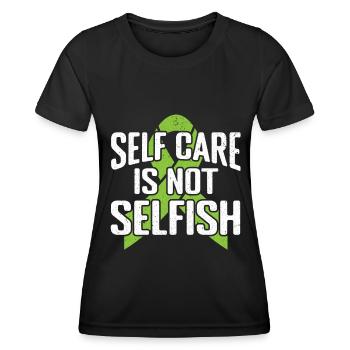 Yoga de méditation auto-guérisseur - T-shirt sport Femme - noir - Devant - AI Model Female 172 light (172cm)