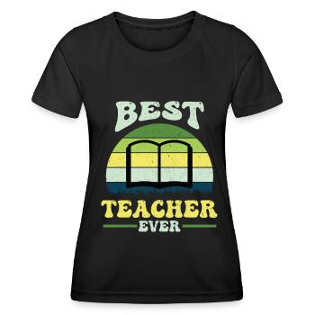 Enseignant École primaire Enseignant Enseignant École secondaire - T-shirt sport Femme - noir - Devant - AI Model Female 172 light (172cm)