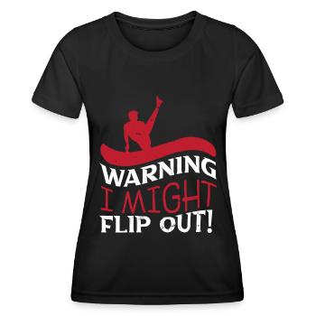 Gymnastik Turnen Barren Trampolin Ringe Turner - Frauen Funktions-T-Shirt - Schwarz - Vorne - AI Model Female 172 light (172cm)
