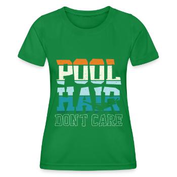 Swimmers Swimming 50 meters track Breaststroke - Women's Functional T-Shirt - kelly green - Front - AI Model Female 172 dark (172cm)