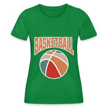 Basketball Basketballkorb Korb werfen Basketballer - Frauen Funktions-T-Shirt - Kelly Green - Vorne - AI Model Female 172 dark (172cm)