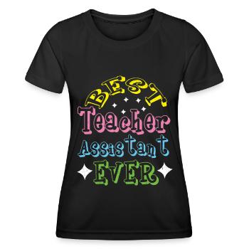 Teacher Teacher Training School Learning Primary School - Women's Functional T-Shirt - black - Front - AI Model Female 172 light (172cm)